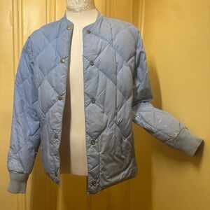 Eddie Bauer RARE Vintage 60s Light Blue Quilted PufferWomen's Jacket